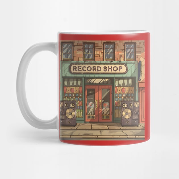 Record shop by OldSchoolRetro